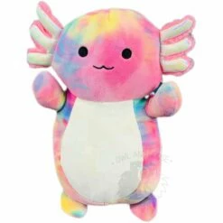 Squishmallow 10 Inch Tinley The Tie Dye Axolotl Easter Hug Mees Plush Toy