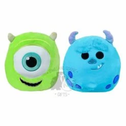 Squishmallow 8 Inch Mike Wazowski & Sulley Set Of 2 - Disney's Monsters Inc. Plush Toy