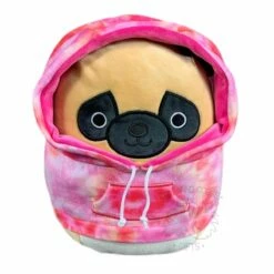 Squishmallow 8 Inch Prince The Pug Hoodie Squad Plush Toy