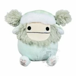 Squishmallow 12 Inch Evita The Gray Bigfoot With Hat Christmas Plush Toy