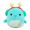 Squishmallow 8 Inch Nessie The Loch Ness Monster With Earmuffs Christmas Plush Toy