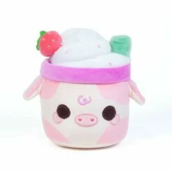Cuddle Barn 7 Inch Lil Series The Strawberry Scented Mooshake Plush Toy
