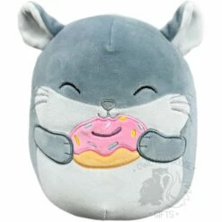 Squishmallow 8 Inch Camilo The Chinchilla With Donut Plush Toy