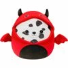 Squishmallow 12 Inch Dustin The Dalmation In Red Devil Costume Halloween Plush Toy