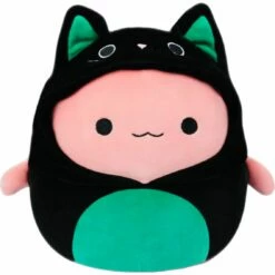 Squishmallow 12 Inch Archie The Axolotl In Cat Costume Halloween Plush Toy