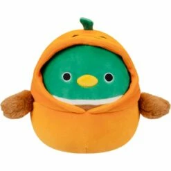 Squishmallow 8 Inch Avery The Duck In Pumpkin Costume Halloween Plush Toy